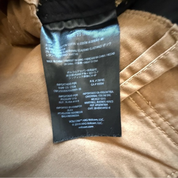 Volcom Men's Khaki Chinos Size 36 Inseam 31 - Picture 8 of 8